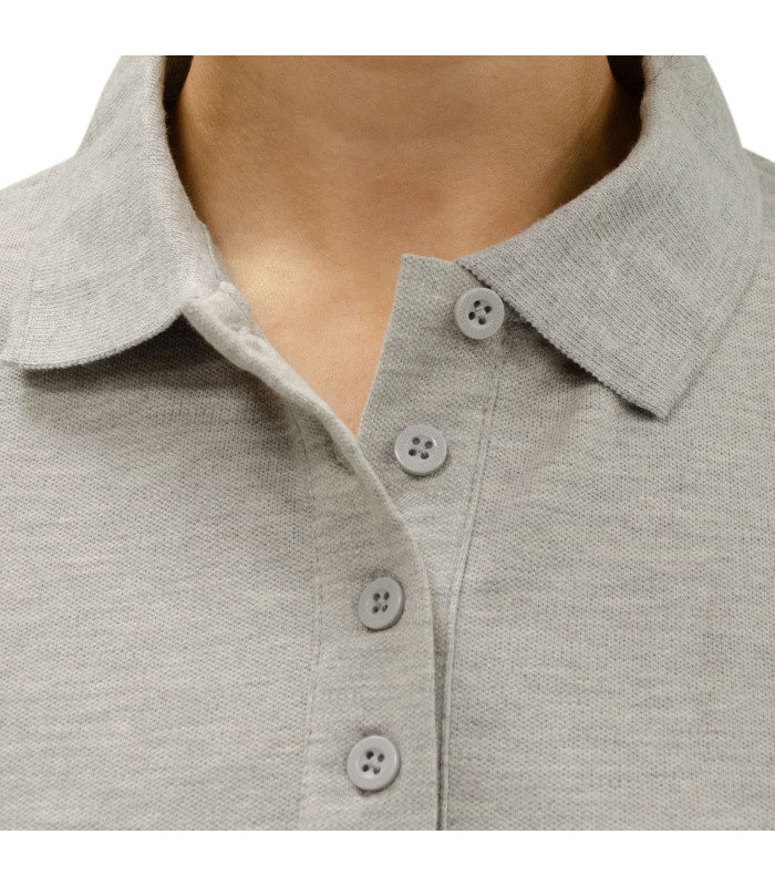 Polera Polo Confort Spandex Manga Larga Mujer