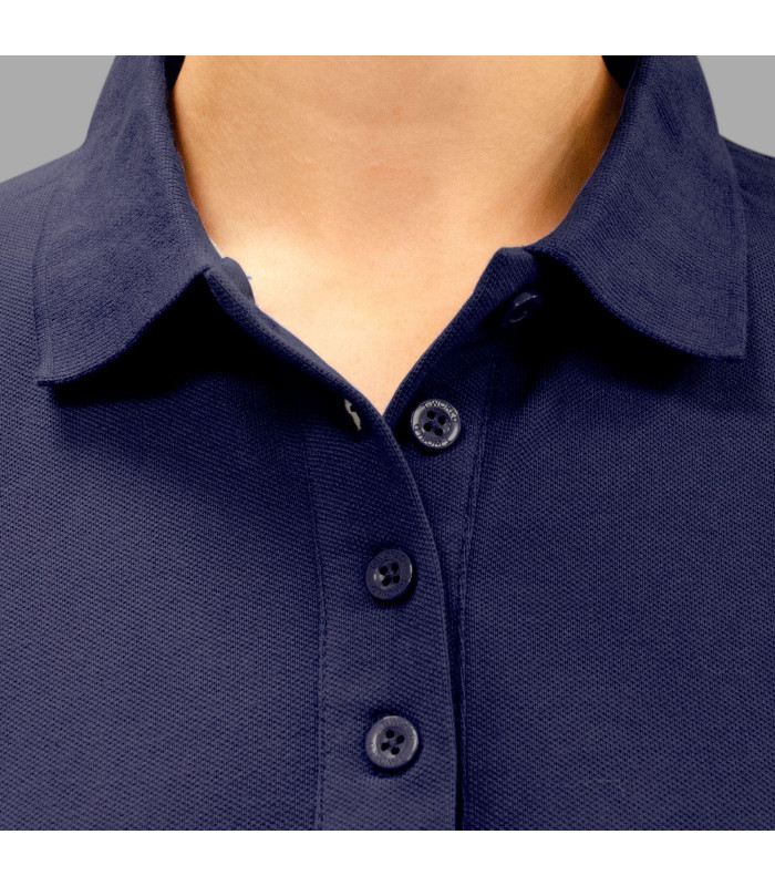 Polera Polo Confort Spandex Manga Larga Mujer
