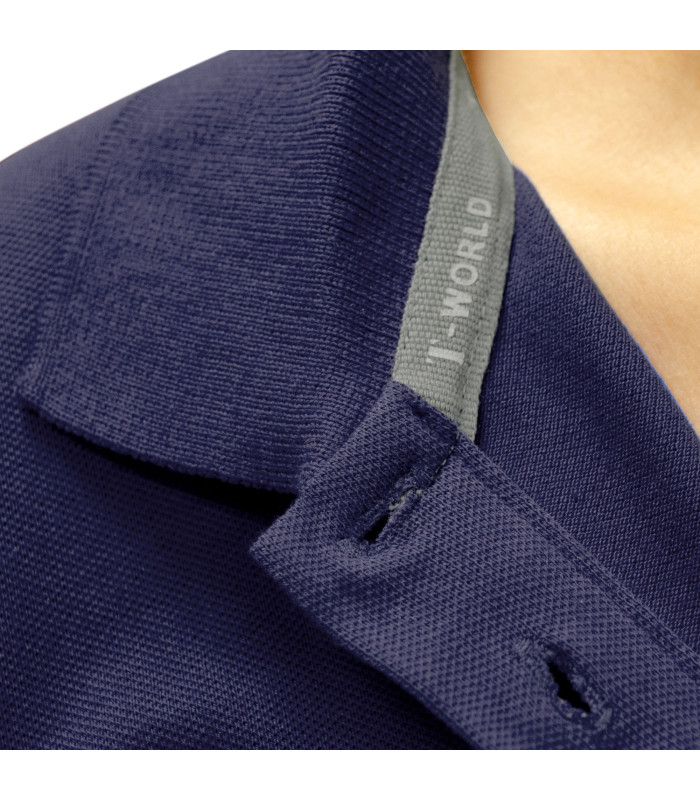 Polera Polo Confort Spandex Manga Larga Mujer