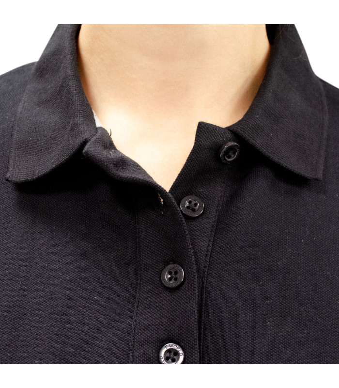 Polera Polo Confort Spandex Manga Larga Mujer