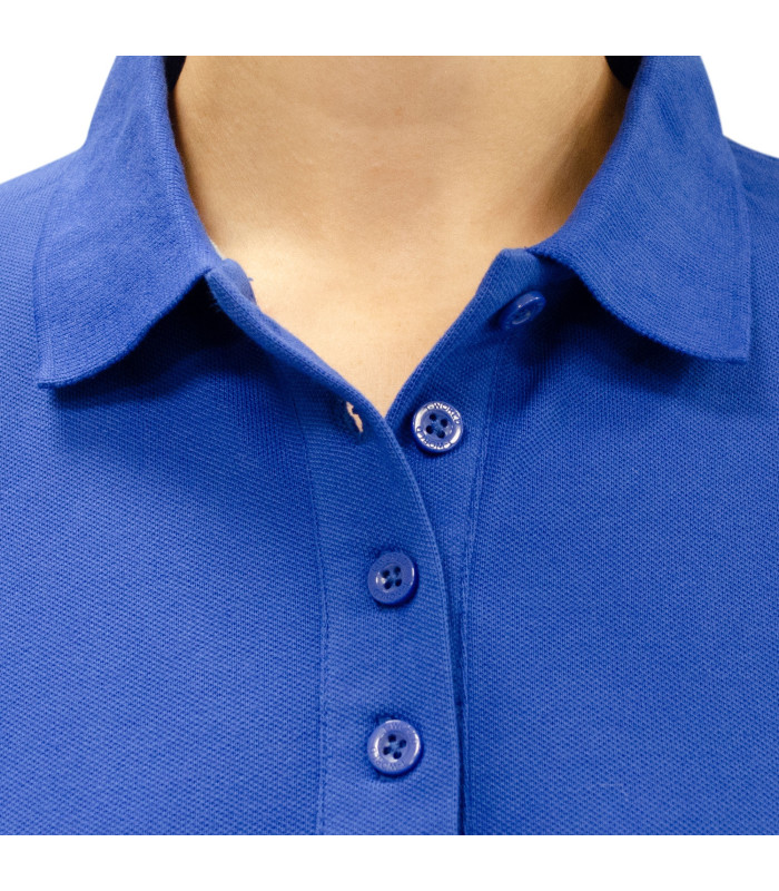 Polera Polo Confort Spandex Manga Larga Mujer
