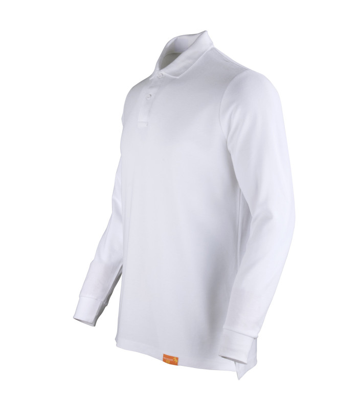 Polera Polo 80% Algodón Manga Larga Hombre