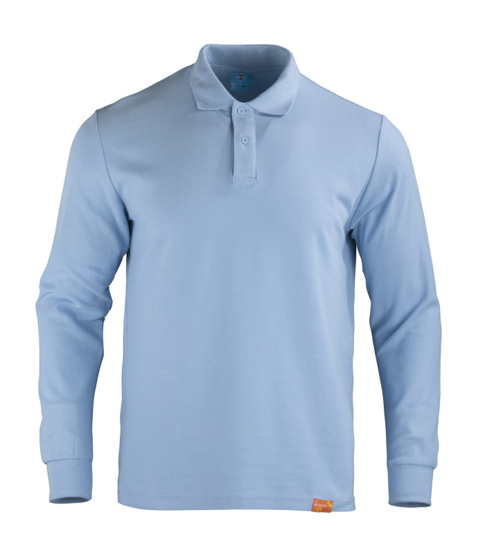 Polera Polo 80% Algodón Manga Larga Hombre