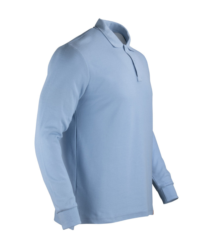Polera Polo 80% Algodón Manga Larga Hombre