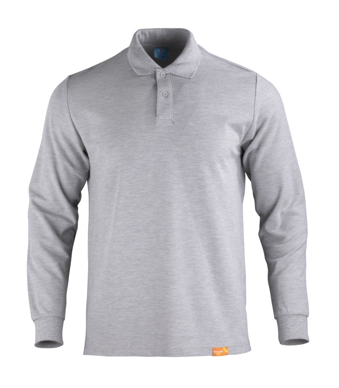 Polera Polo 80% Algodón Manga Larga Hombre