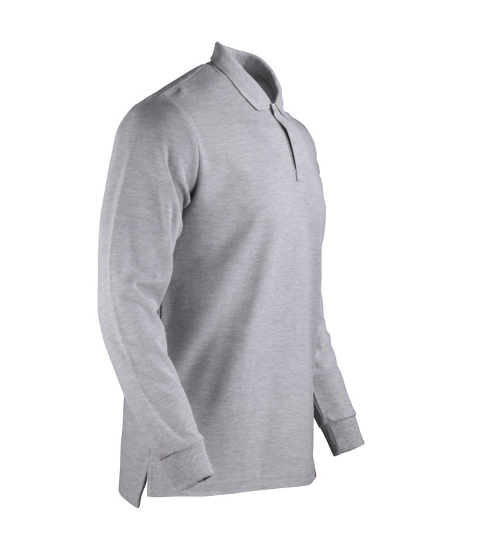 Polera Polo 80% Algodón Manga Larga Hombre