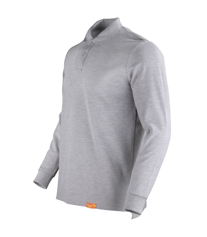 Polera Polo 80% Algodón Manga Larga Hombre