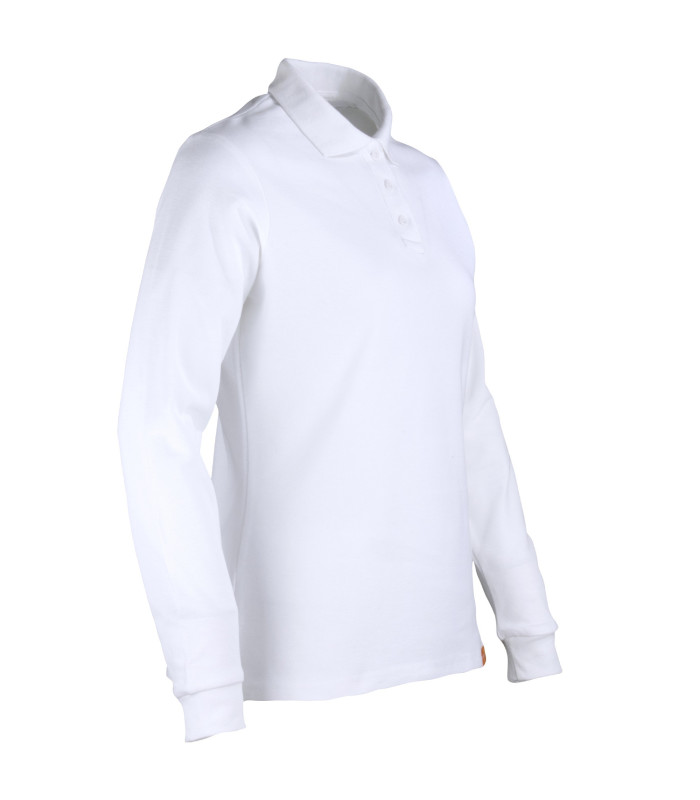 Polera Polo 80% Algodón Manga Larga Mujer