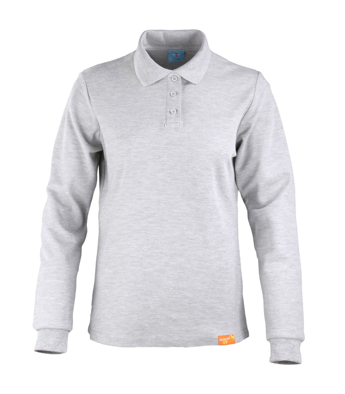 Polera Polo 80% Algodón Manga Larga Mujer