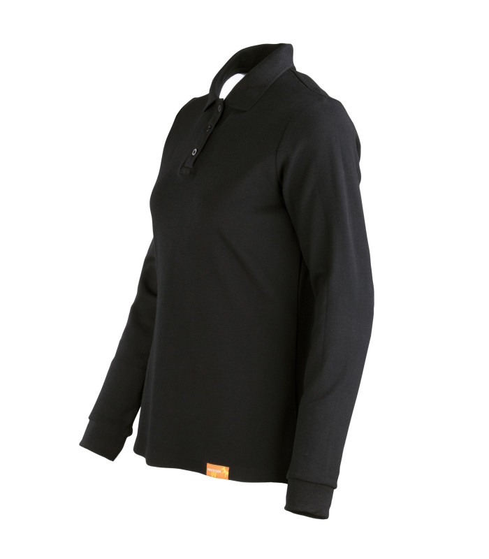 Polera Polo 80% Algodón Manga Larga Mujer