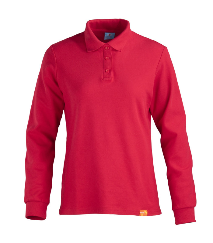 Polera Polo 80% Algodón Manga Larga Mujer