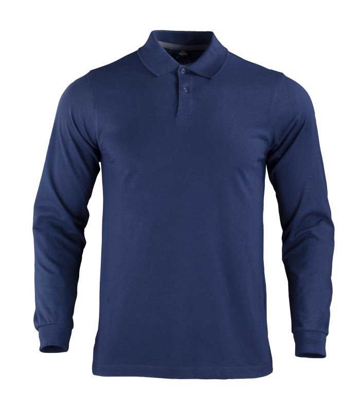 Polera Polo DryFresh® 60% Algodón Manga Larga Hombre