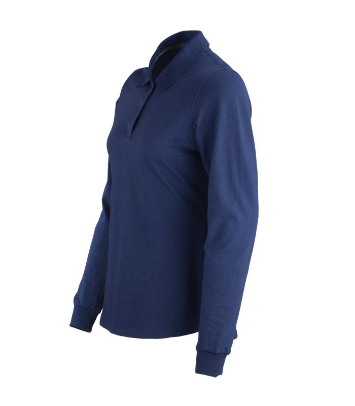 Polera Polo DryFresh® 60% Algodón Manga Larga  Mujer