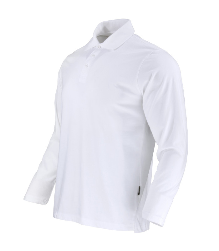 Polera Polo DryFresh Smooth® 60% Algodón Manga Larga Hombre