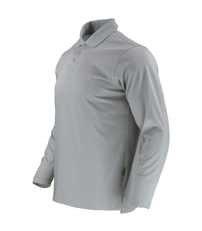 Polera Polo DryFresh Smooth® 60% Algodón Manga Larga Hombre