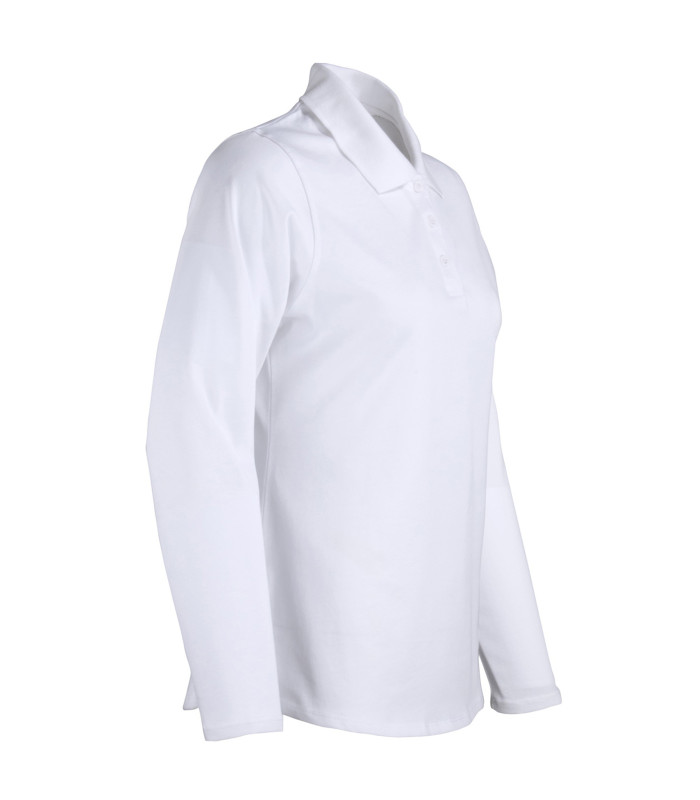 Polera Polo DryFresh Smooth® 60% Algodón Manga Larga Mujer