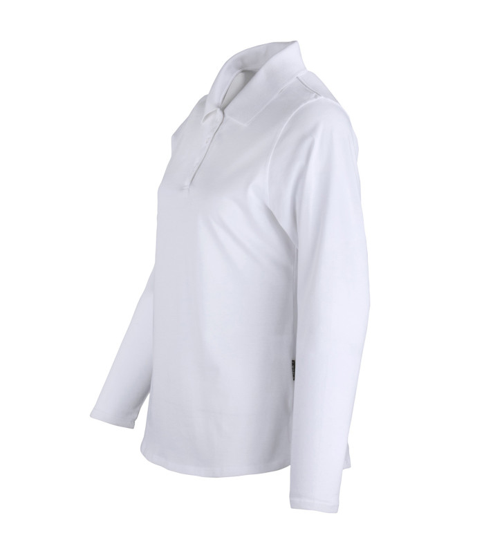 Polera Polo DryFresh Smooth® 60% Algodón Manga Larga Mujer