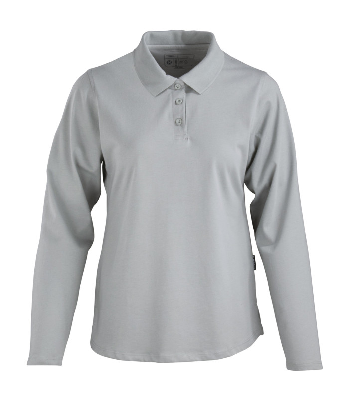 Polera Polo DryFresh Smooth® 60% Algodón Manga Larga Mujer