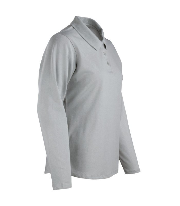 Polera Polo DryFresh Smooth® 60% Algodón Manga Larga Mujer