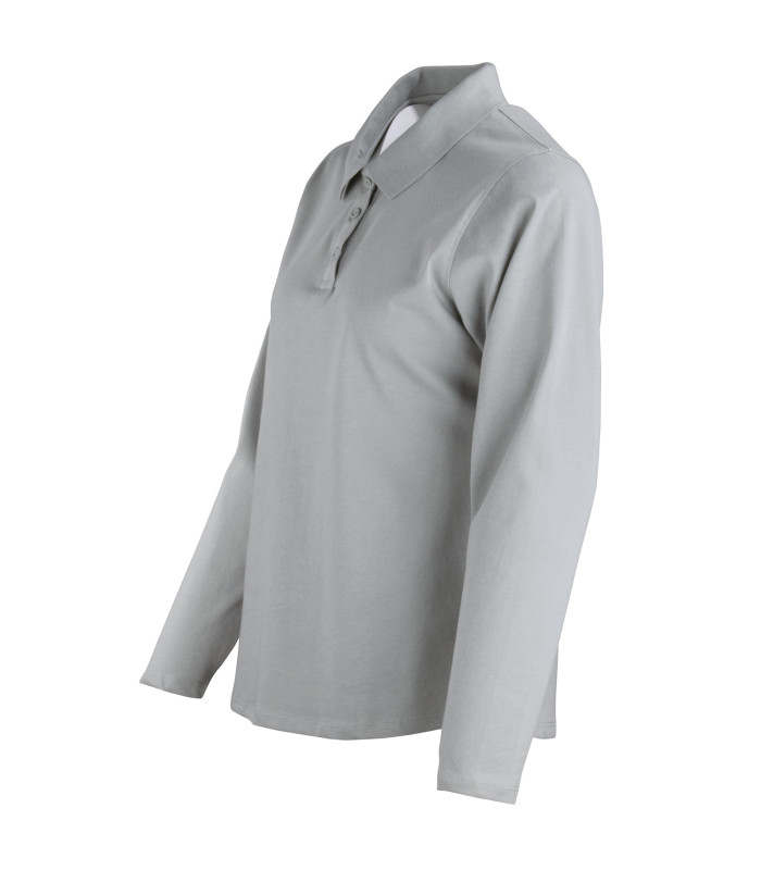 Polera Polo DryFresh Smooth® 60% Algodón Manga Larga Mujer