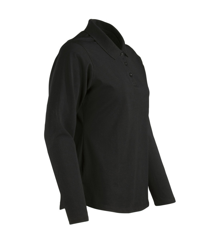 Polera Polo DryFresh Smooth® 60% Algodón Manga Larga Mujer
