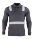 Polera Polo Hibrida con Cinta Reflectiva Manga Larga Hombre