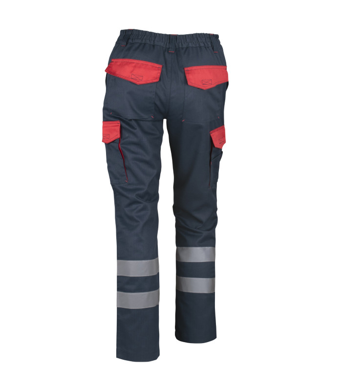 Pantalón Cargo Gabardina Bi-Color Con Cinta Hombre