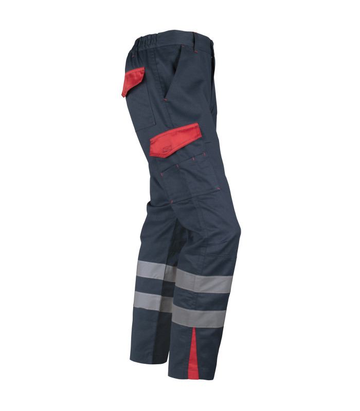 Pantalón Cargo Gabardina Bi-Color Con Cinta Hombre