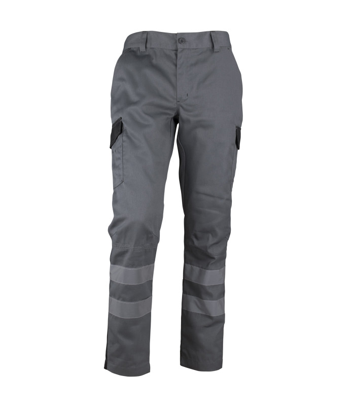 Pantalón Cargo Gabardina Bi-Color Con Cinta Hombre