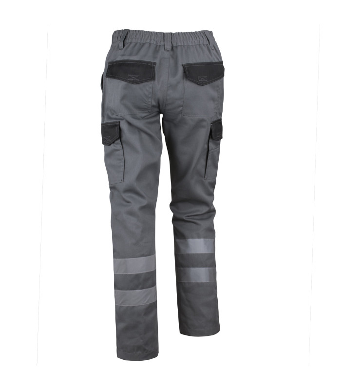 Pantalón Cargo Gabardina Bi-Color Con Cinta Hombre