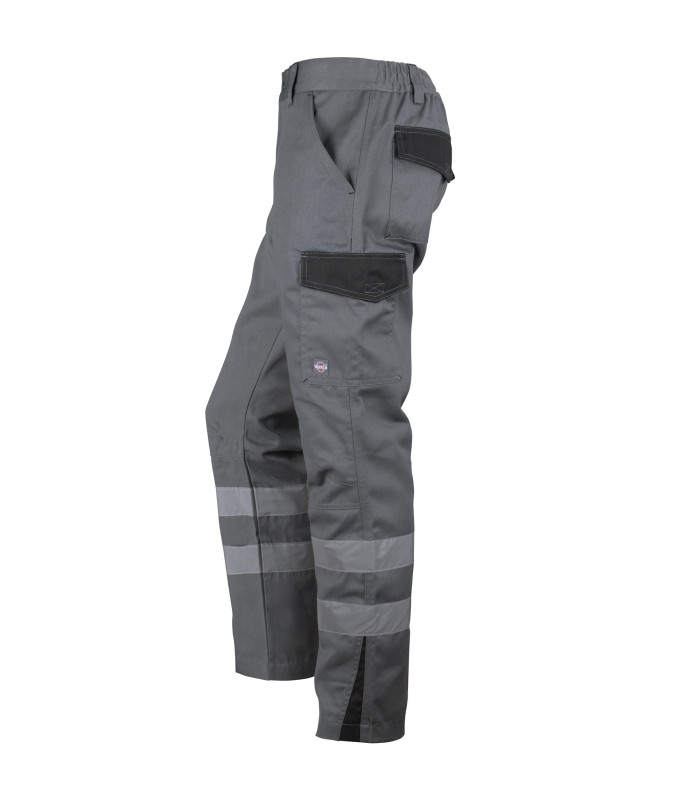 Pantalón Cargo Gabardina Bi-Color Con Cinta Hombre