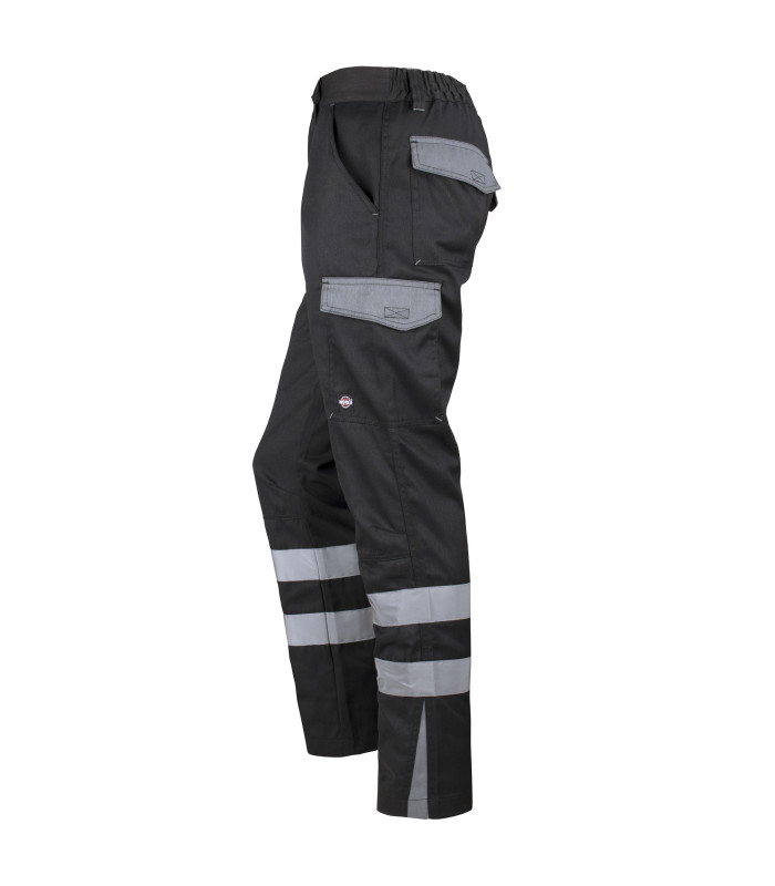 Pantalón Cargo Gabardina Bi-Color Con Cinta Hombre