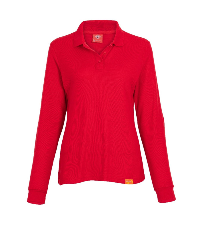 Polera Polo 60% Algodón Manga Larga Mujer
