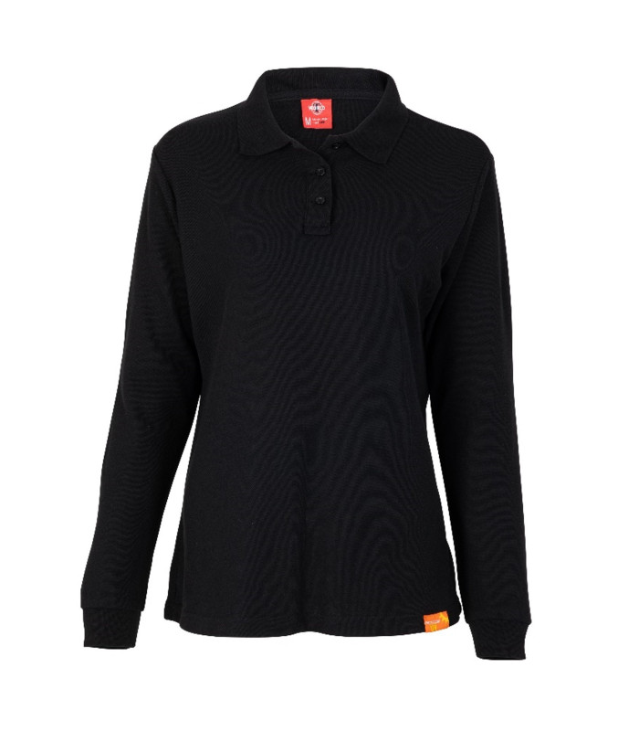 Polera Polo 60% Algodón Manga Larga Mujer