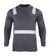 Polera Hibrida con Cinta Reflectiva Manga Larga Hombre