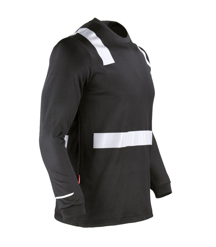 Polera Hibrida con Cinta Reflectiva Manga Larga Hombre