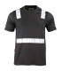 Polera Hibrida con Cinta Reflectiva Manga Corta Hombre