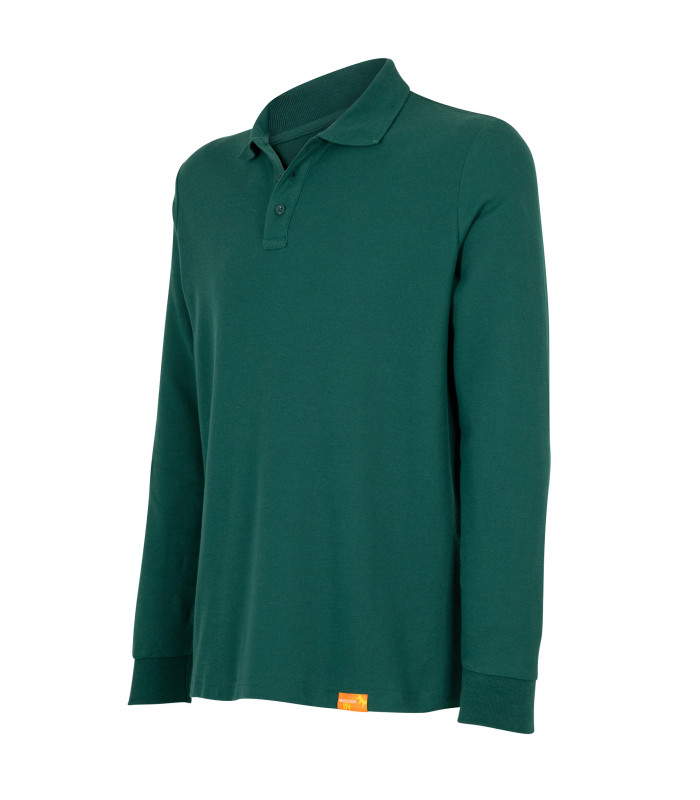 Polera Polo 60% Algodón Manga Larga Hombre
