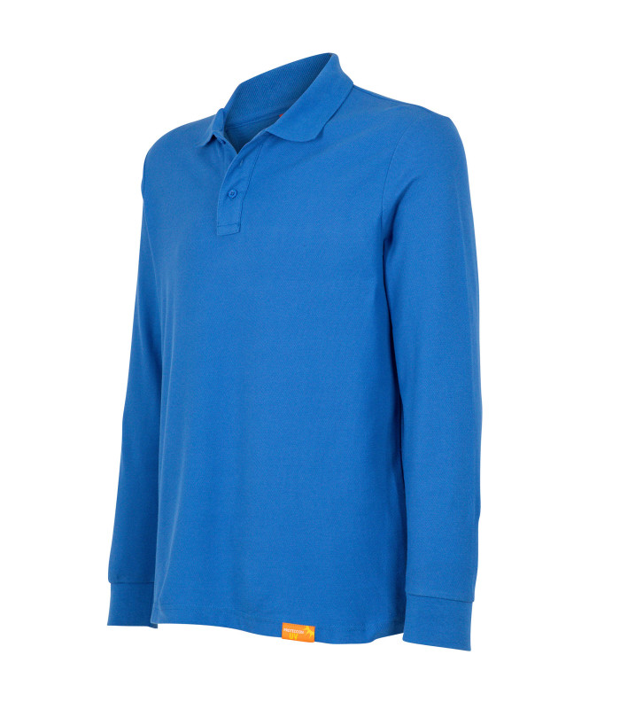 Polera Polo 60% Algodón Manga Larga Hombre