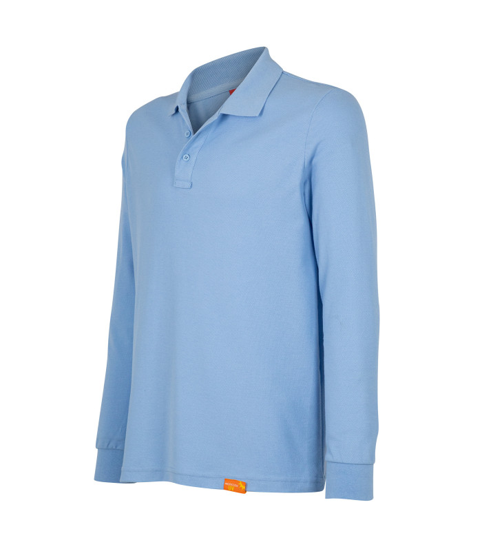 Polera Polo 60% Algodón Manga Larga Hombre