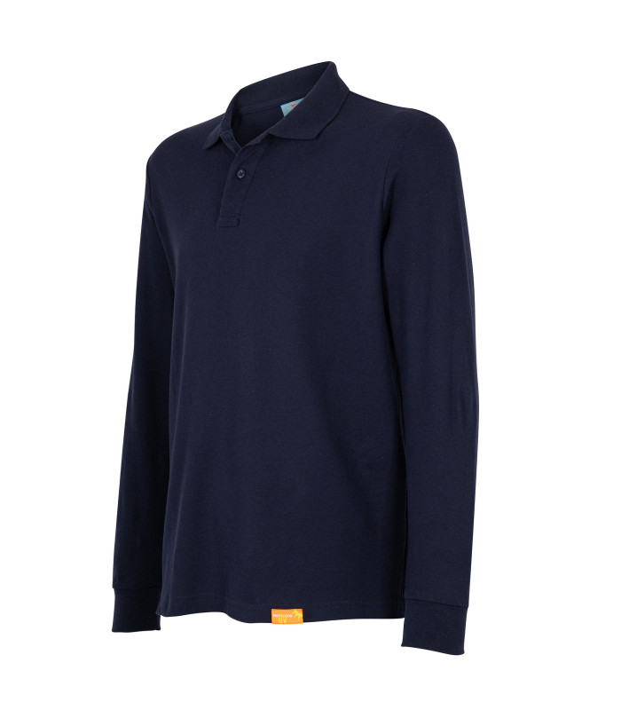 Polera Polo 80% Algodón Manga Larga Hombre