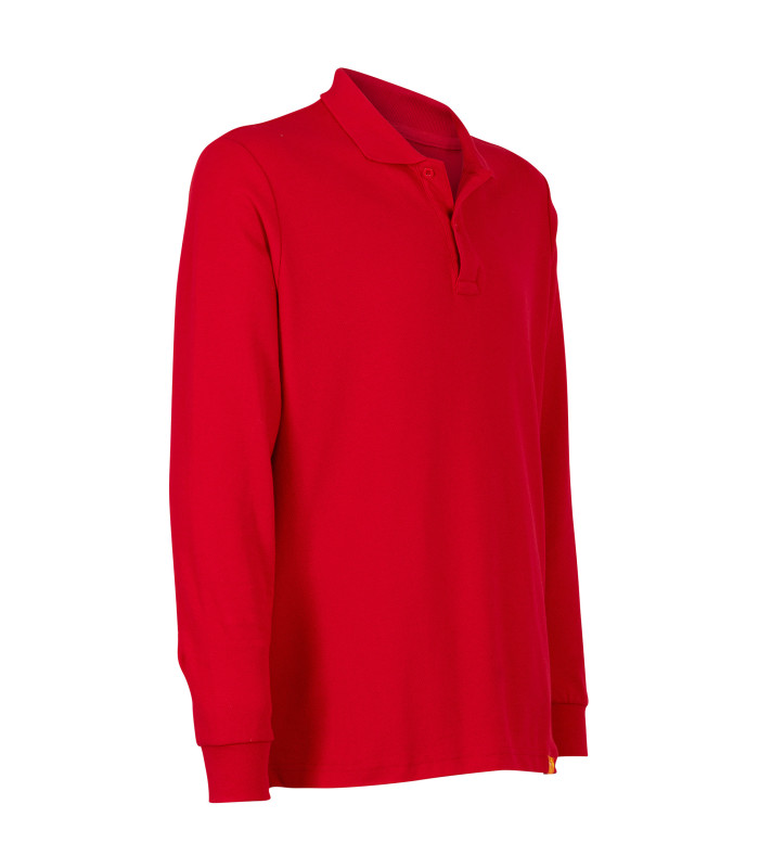 Polera Polo 80% Algodón Manga Larga Hombre