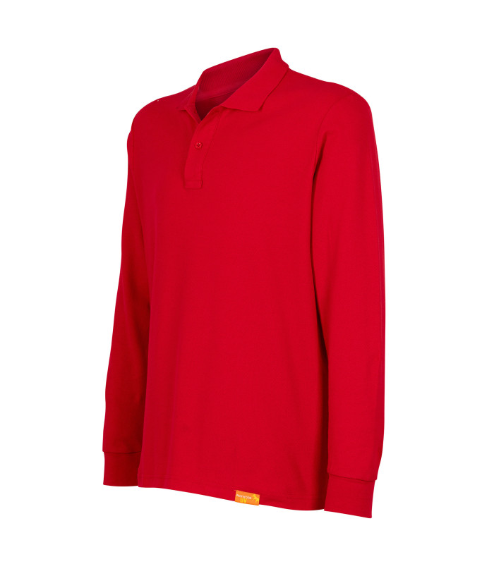 Polera Polo 80% Algodón Manga Larga Hombre