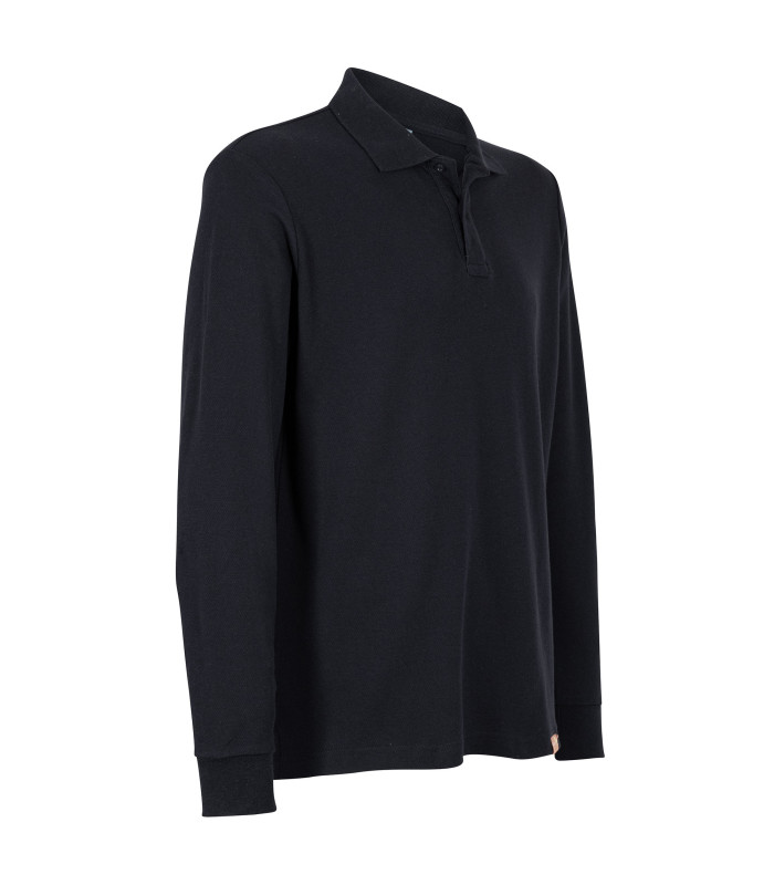 Polera Polo 80% Algodón Manga Larga Hombre