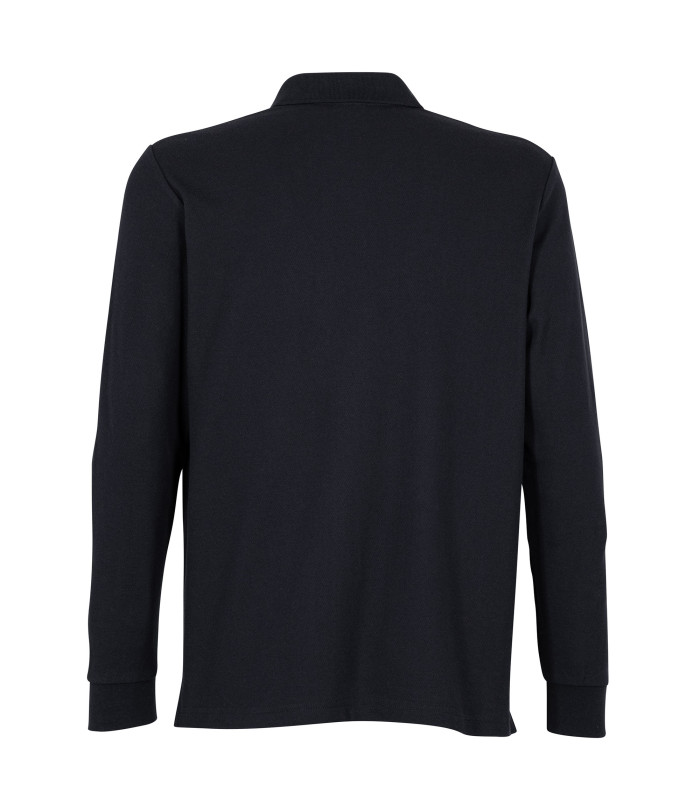 Polera Polo 80% Algodón Manga Larga Hombre