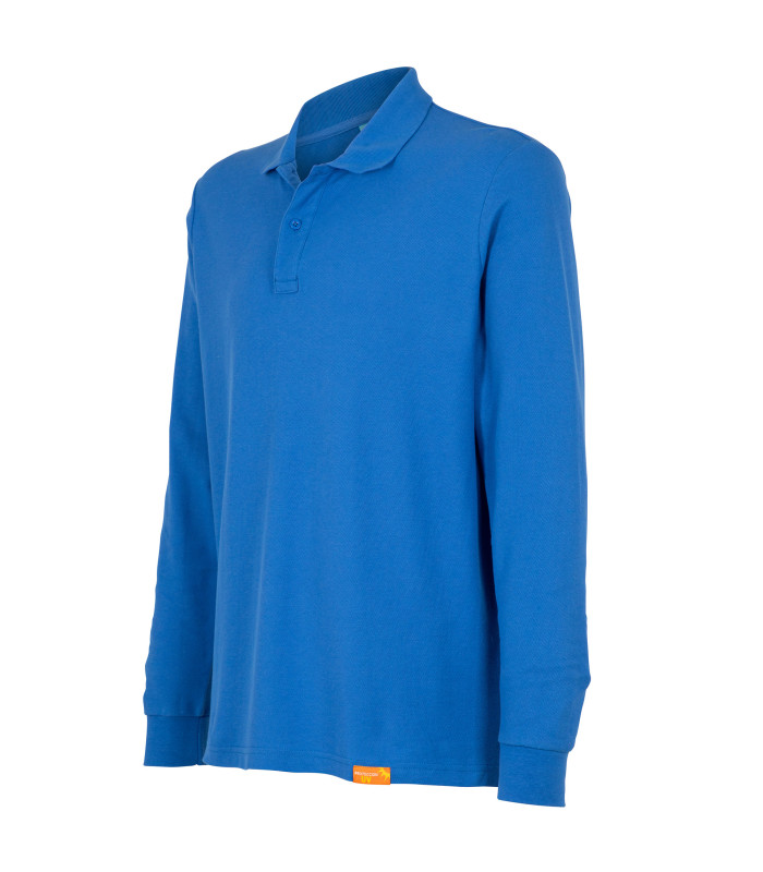 Polera Polo 80% Algodón Manga Larga Hombre