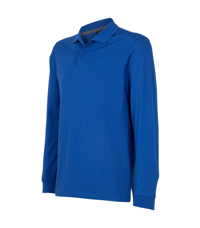 Polera Polo DryFresh® 60% Algodón Manga Larga Hombre