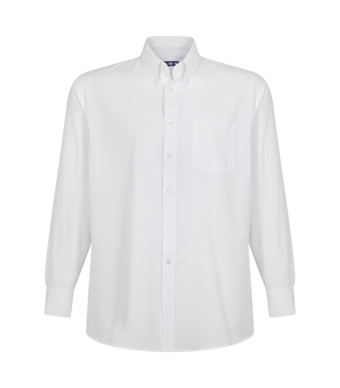Camisa Oxford Classic Con Bolsillo Manga Larga Hombre