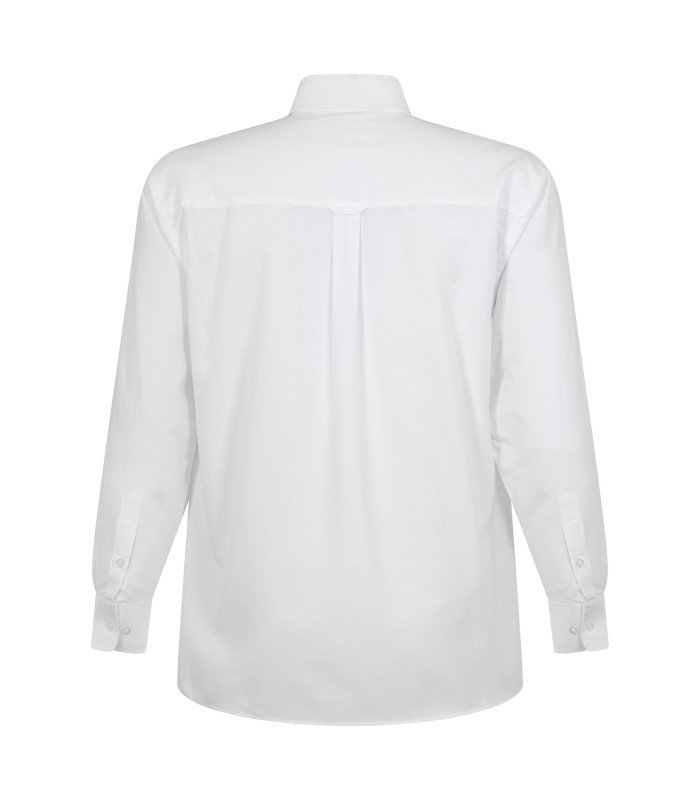 Camisa Oxford Classic Con Bolsillo Manga Larga Hombre