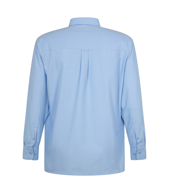 Camisa Oxford Classic Con Bolsillo Manga Larga Hombre